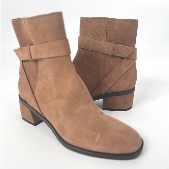 Dolce Vita Boots Leland Brown Suede Ankle Boot - Picture 3 of 8